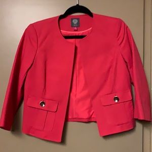 Vince Camuto Cropped Coral Blazer